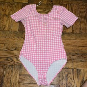 Checkered leotard